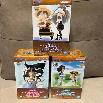 원피스 월드 컬렉터블 피규어 3체 세트 (루피, 쿠잔, 브룩)
