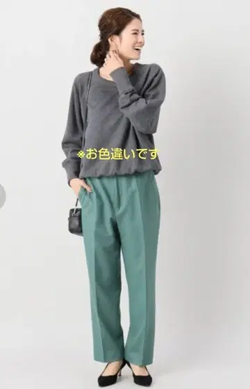 IENA 네이비 하드 압축 하이웨스트 팬츠