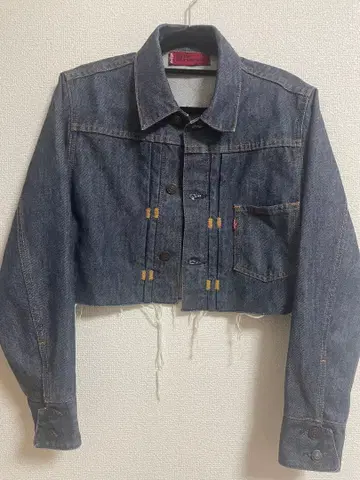 Levi's 다크 데님 크롭 자켓