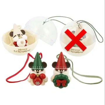 미사용 새상품 디즈니 크리스마스 린린린 2024 캡슐 토이 3종 세트