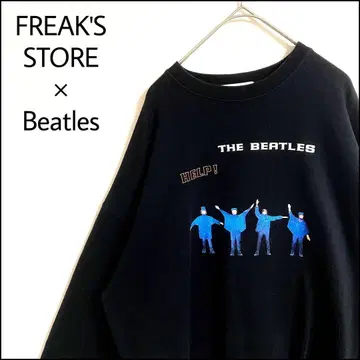 FREAK'S STORE 맨투맨 Beatles 블랙 오버 사이즈
