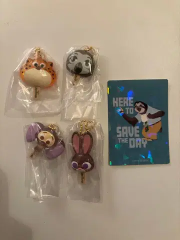 주토피아 아이스캔디 참 4종 스티커 포함