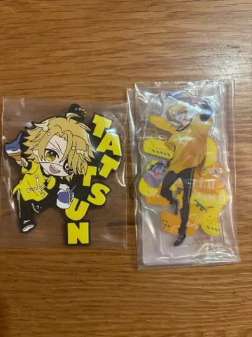 컬러풀 피치 제일복권 타츠 타츠 아크릴 펜 스탠드 러버 참 세트