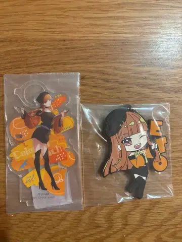 컬러풀 피치 제일복권 에토 아크릴 펜 스탠드 러버 참 세트