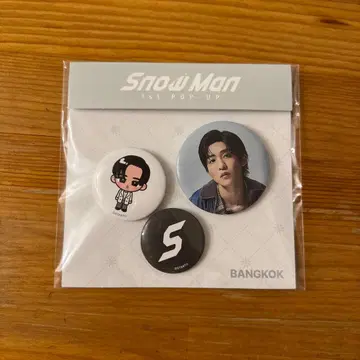 Snow Man 1st POP-UP 캔뱃지 세트 방콕 메구로 렌