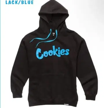 Cookies 블랙/블루 후드티
