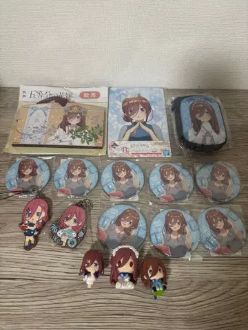 5등분의 신부 나카노 미쿠 캔뱃지 묶음 판매