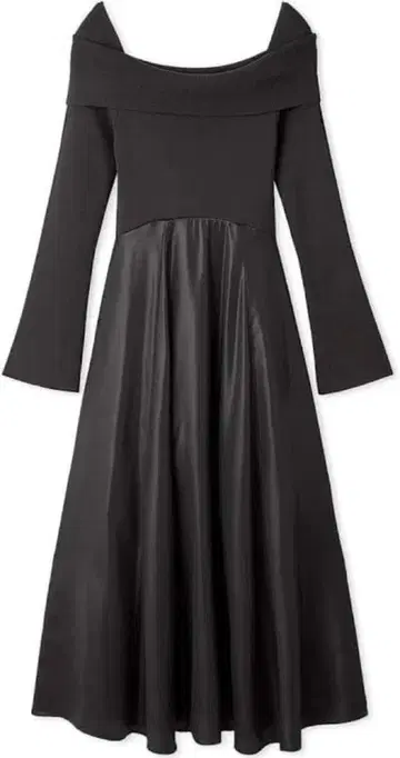 SNIDEL 오프숄더 니트 도킹 원피스