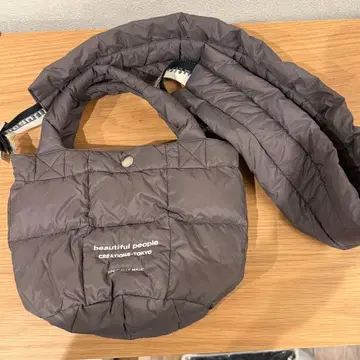 beautiful people 패디드 미니 토트 숄더백