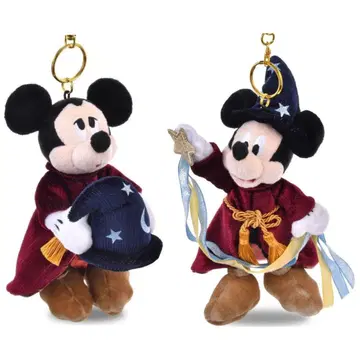 미키 봉제 인형 키링 Magic FANTASIA 85TH