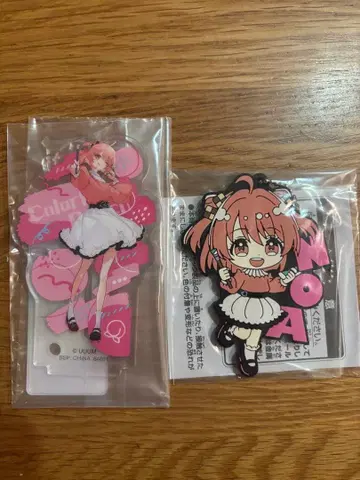 컬러풀 피치 제일복권 노아 아크릴 펜 스탠드 러버 참 세트