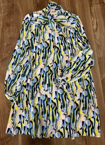 EMILIO PUCCI 기하학 패턴 원피스