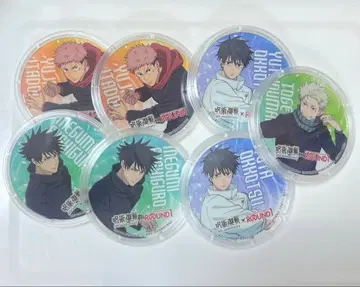 주술회전 라운드원 콜라보 코스터 세트