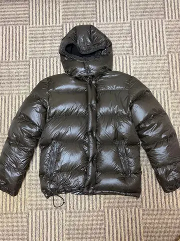 Beams 후드 부착 다운 자켓 S 사이즈 브라운