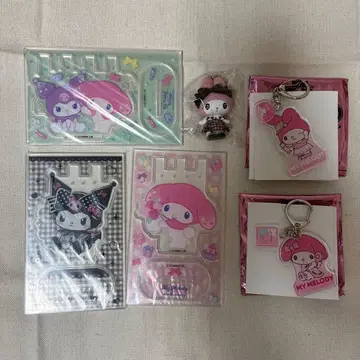 마이멜로디 쿠로미 아크릴 스탠드 아크릴 키링