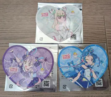 비어드 파파 프리큐어 하트형 코스터 3개 세트