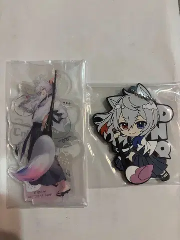 컬러풀 피치 제일복권 도누크 아크릴 펜 스탠드 러버 참 세트