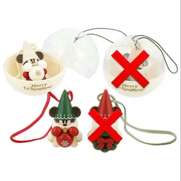 미사용 새상품 디즈니 크리스마스 린린 2024 캡슐 토이 2개 세트