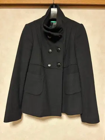 블랙 더블 브레스트 자켓 40