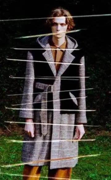 [ 새상품급 ] 크루니 CULLNI 글렌체크 후드 코트