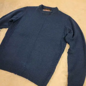 nano universe 다크 블루 니트 스웨터