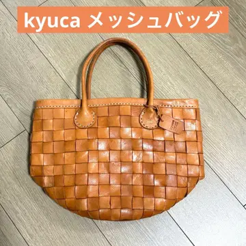 [새상품급] KYUKA kyuca 큐카 케유카 가죽 메쉬 백