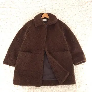 새상품급 [ PLST ] 브라운 보아 자켓 코트 S 사이즈