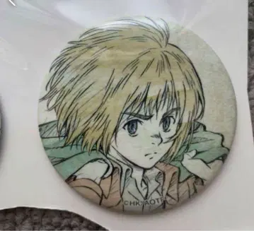 진격의 거인 캐니메 알민 이미지송 CD 자켓 패턴 캔뱃지