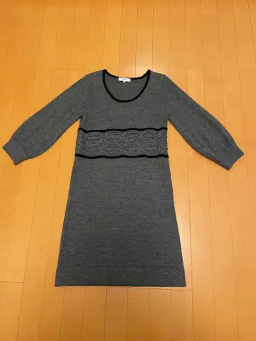 Natural Beauty Basic 그레이 니트 원피스 M