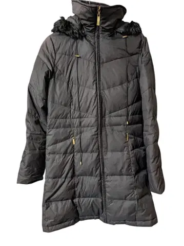 엘렌 트레이시 블랙 롱 다운 자켓