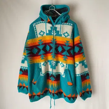 수입 US 구제 의류 핸드메이드 니트 지퍼 후드티 오르테가 치마요
