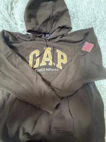 GAP 브라운 후드 부착 후드티 ( L )