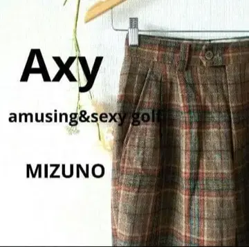 Axy MIZUNO 미즈노 팬츠 하의 체크 무늬 골프 의류