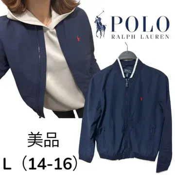새상품급 폴로 랄프로렌 블루종 아우터 윈드브레이커 L 14-16