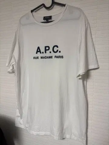 A.P.C. 화이트 T셔츠 XL