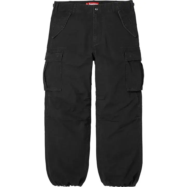30, 32, 34, 36 Supreme Cargo Pants Black 25FW Cargo Trousers Basic Men&#x27;s