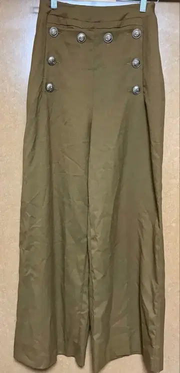 Darich 브라운 버튼 와이드 팬츠 M 사이즈