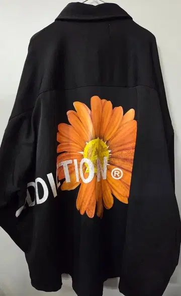 GALLIS ADDICTION 블랙 긴팔 셔츠 플라워 프린트