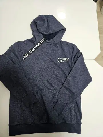 [ 새상품급 ] G-Star 네이비 변형 후드 부착 후드티 L