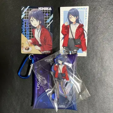 프로세카 스시로 콜라보 호시노 이치카 클리어 카드 스티커 아크릴 스탠드