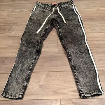 Ands 스키니 데님 블랙/그레이 S