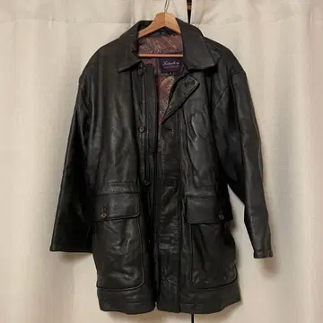 리얼 램 가죽 양가죽 천연 가죽 충전솜 가죽 자켓 카 코트 블랙