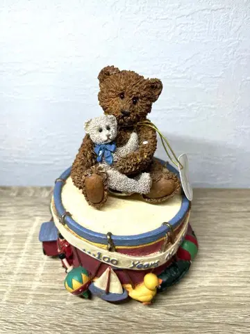 gund 100주년 오르골 골드 베어