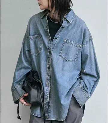 라이트 온스 데님 셔츠 저널 스탠다드