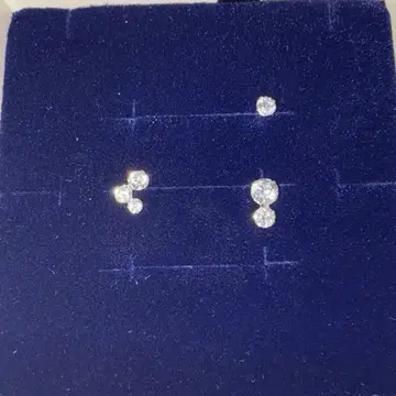 새상품 쥬얼리 츠츠미 TSUTSUMI 큐빅 지르코니아 귀걸이 k10