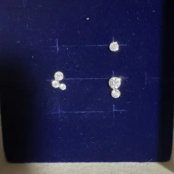 새상품 쥬얼리 츠츠미 TSUTSUMI 큐빅 지르코니아 귀걸이 k10