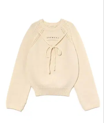 andmary Casey knit tops ivory