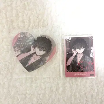 디어보 유 해외 선행 륙화향명 하트형 아크릴 스탠드 폴로라이드풍 카드