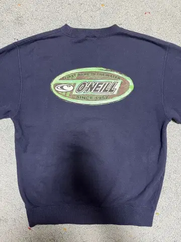 레어 90s O'NEILL 오닐 백 로고 프린트 맨투맨 네이비