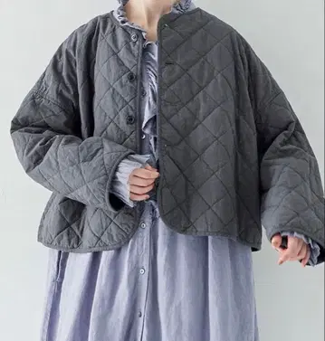 nest Robe 코튼 라미 퀼팅 리버서블 자켓